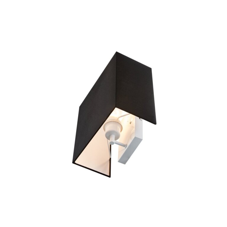 SLV ACCANTO SQUARE E27 Indoor Wandaufbauleuchte schwarz