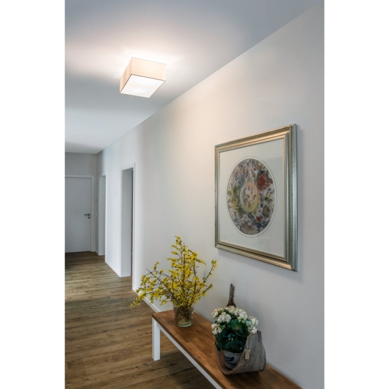 SLV ACCANTO SQUARE E27 Indoor Deckenaufbauleuchte weiß