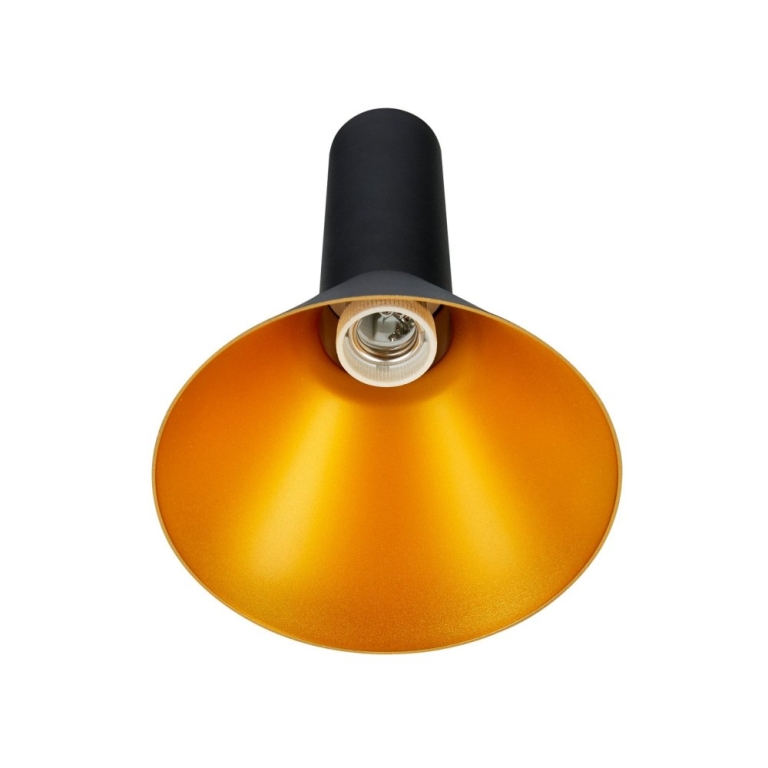 SLV PHELIA 175 Pendelleuchte E27 schwarz/gold aluminium max. 23W Höhe 25.5cm