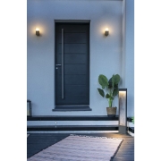 LED Außenleuchte FLATT POLE 100cm LED Wegeleuchte CCT-Switch 3000K/4000K 400lm IP65 anthrazit/braun