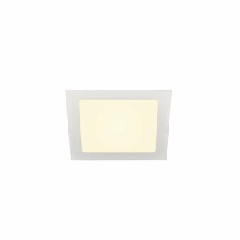 SLV SENSER 18 Indoor LED Deckeneinbauleuchte eckig weiß