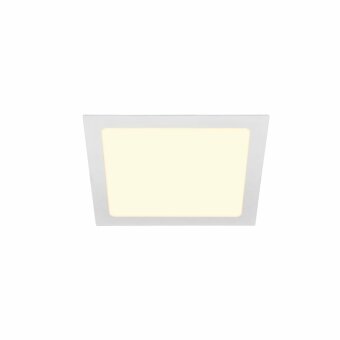 SLV SENSER 24 Indoor LED Deckeneinbauleuchte eckig weiß