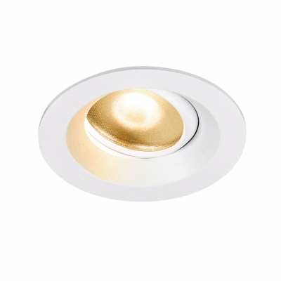 DINGILO Indoor LED Deckeneinbauleuchte weiß 2700K schwenkbar
