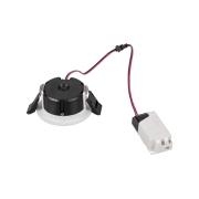 DINGILO Indoor LED Deckeneinbauleuchte weiß 2700K schwenkbar