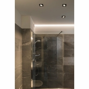 DINGILO Indoor LED Deckeneinbauleuchte schwarz 3000K schwenkbar