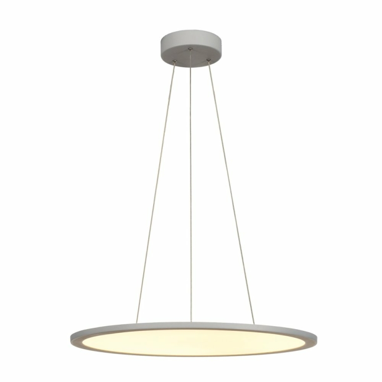 SLV PANEL 60 DALI Indoor LED Pendelleuchten rund grau 3000K