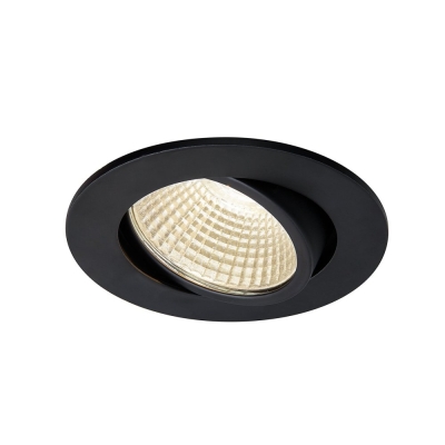 NEW TRIA 68 I CS Indoor LED Deckeneinbauleuchte schwarz rund 3000K 38° inkl. Treiber Clipfedern