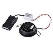 NEW TRIA 68 I CS Indoor LED Deckeneinbauleuchte schwarz rund 2700K 38° inkl. Treiber Clipfedern