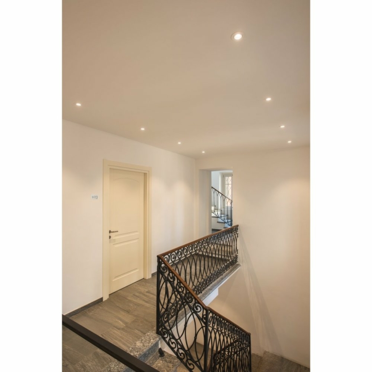 SLV NEW TRIA 68 I CS Indoor LED Deckeneinbauleuchte weiß rund 2700K 38° inkl. Treiber Clipfedern