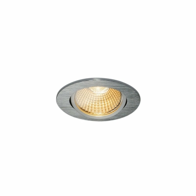 NEW TRIA 68 I CS Indoor LED Deckeneinbauleuchte alu 2700K rund