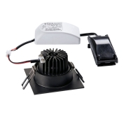 NEW TRIA 68 I CS Indoor LED Deckeneinbauleuchte schwarz 2700K eckig