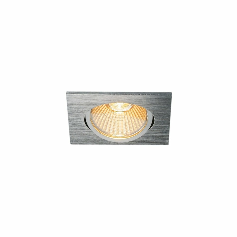 SLV NEW TRIA 68 I CS Indoor LED Deckeneinbauleuchte alu 2700K eckig