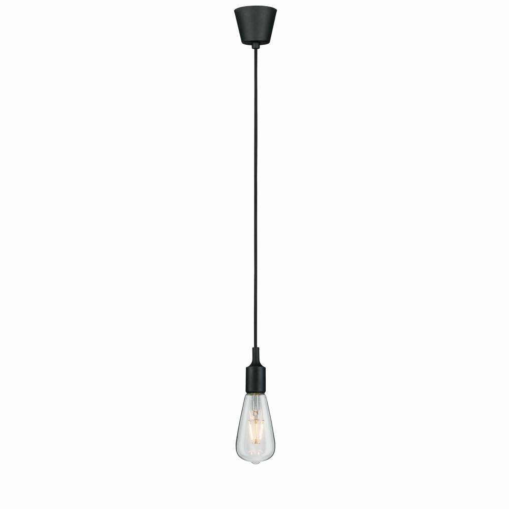 max. Lampen1a Pendelleuchte Paulmann | Ketil E27 Schwarz Neordic IP44 20W dimmbar 50346