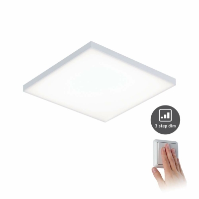 Paulmann LED Panel Velora eckig 295x295mm 17W 1600lm 3000K Weiß matt 3-Step-Dim