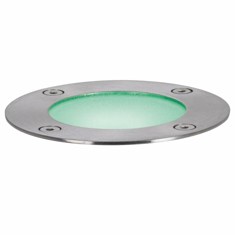 Paulmann Plug & Shine LED Bodeneinbauleuchte Smart Home Zigbee RGBW Einzelspot IP65 3000 - 6500K 3,6W Silber