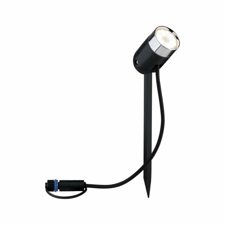 Paulmann Plug & Shine LED Gartenstrahler Smart Home Zigbee RGBW Pike Einzelspot IP65 3000 - 6500K 4,5W Anthrazit