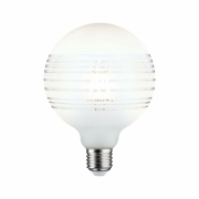 LED G125 Ringspiegel Weiß matt liniert E27 2.700K dimmbar