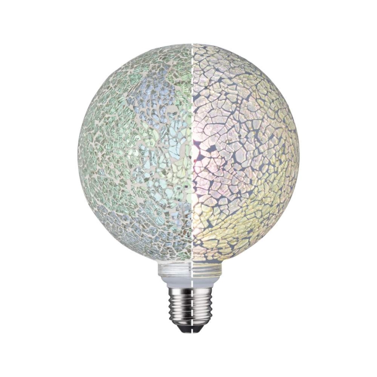 Paulmann LED G125 E27 Miracle Mosaic Weiß 2.700K dimmbar