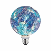 LED G125 E27 Miracle Mosaic Blau 2.700K dimmbar