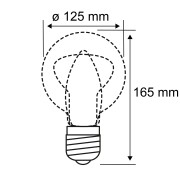 LED G125 Fantastic Colors Inner Tube E27 2.700K dimmbar