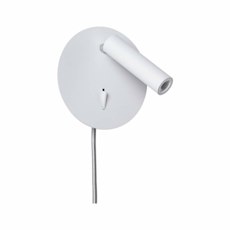 Paulmann LED Wand-Leselampe Tabari Weiß/Chrom 3000K mit flexiblem Leuchtenkopf