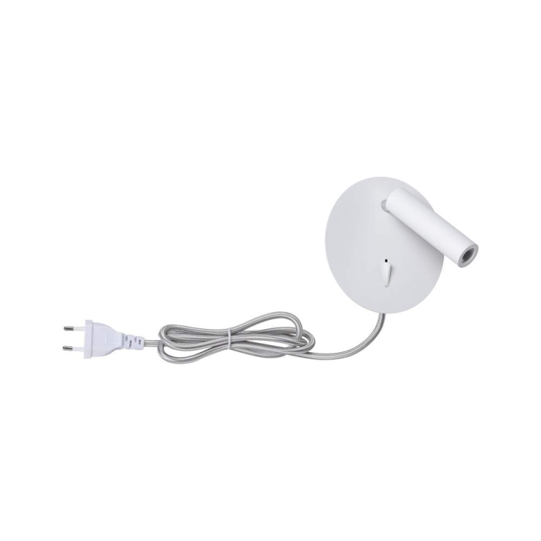 Paulmann LED Wand-Leselampe Tabari Weiß/Chrom 3000K mit flexiblem Leuchtenkopf