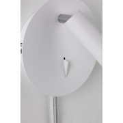 LED Wand-Leselampe Tabari Weiß/Chrom 3000K mit flexiblem Leuchtenkopf