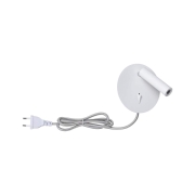 LED Wand-Leselampe Tabari Weiß/Chrom 3000K mit flexiblem Leuchtenkopf