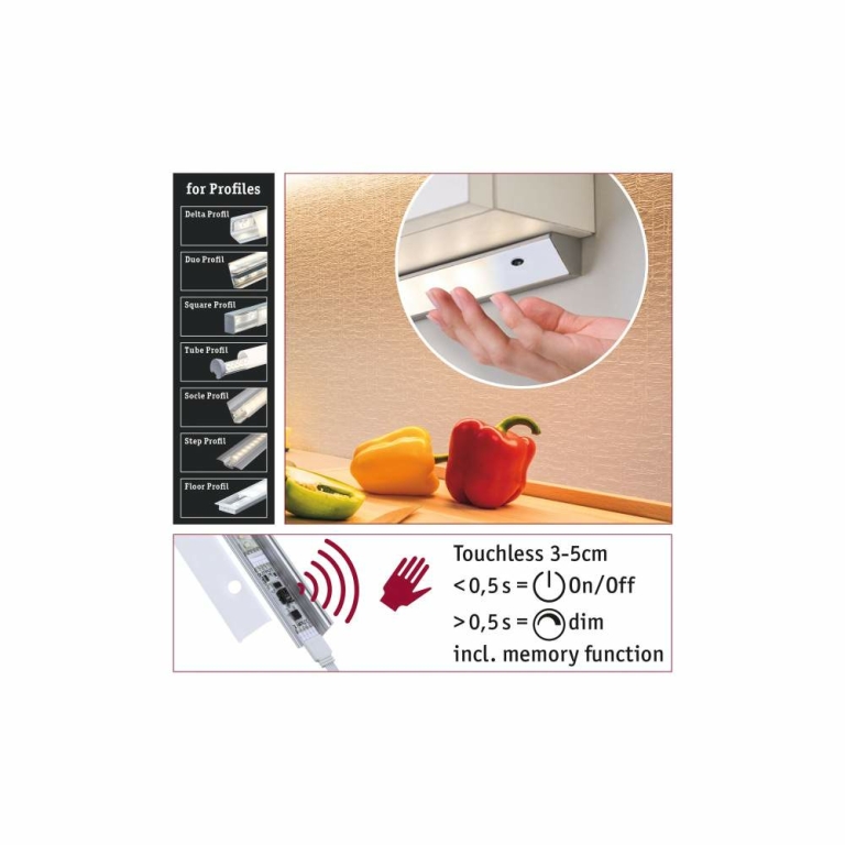 Paulmann MaxLED Profilsensor Touchless 24V DC max. 144W