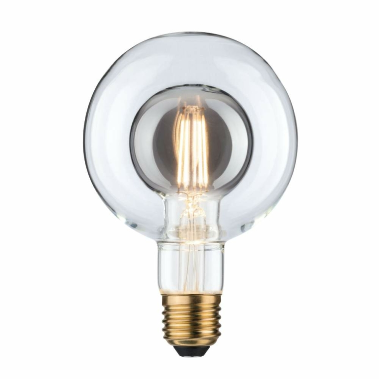 Paulmann LED Inner Shape Globe G95 4 Watt Rauchglas E27 2.700K Warmweiß