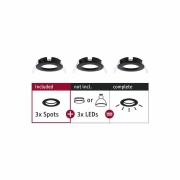 Einbauleuchte Choose Spot starr max. 10W Schwarz matt 230V