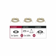 Einbauleuchte Choose Spot starr max. 10W Messing gebürstet 230V
