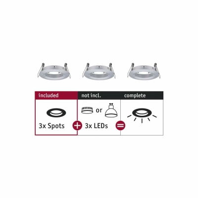 Paulmann Einbauleuchte Choose Spot starr max. 10W Alu gedreht 230V