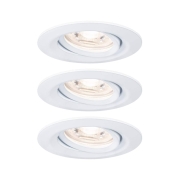 LED Einbauleuchte Nova mini Plus Coin 3er-Set schwenkbar EasyDim 4,2W 2700K Weiß matt dimmbar 230V