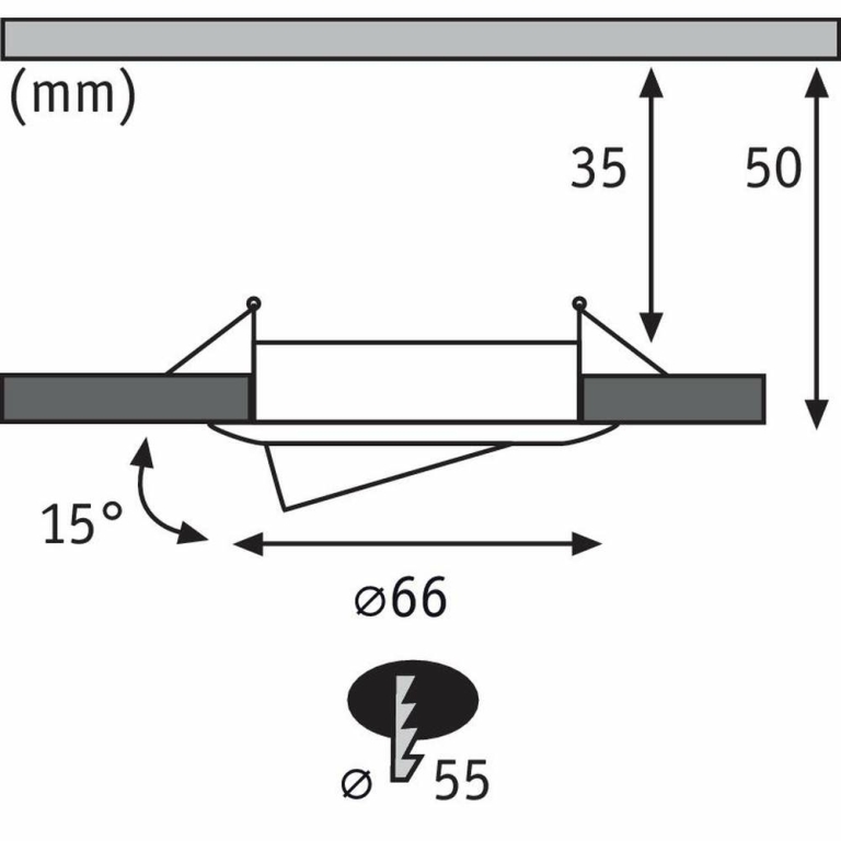 LED Einbauleuchte Nova mini Plus EasyDim schwenkbar 3x4,2W 2.700K Alu 230V