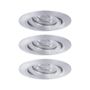 LED Einbauleuchte Nova mini Plus Coin 3er-Set schwenkbar EasyDim 4,2W 2700K Alu dimmbar 230V
