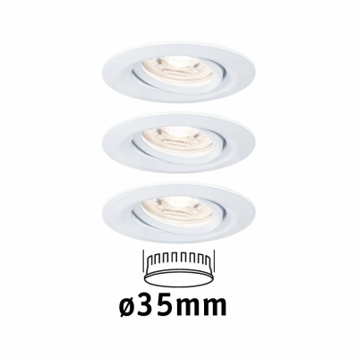 Paulmann LED Einbauleuchte Nova mini schwenkbar 3x4W 2.700K Weiß matt 230V