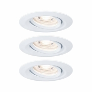 LED Einbauleuchte Nova mini Coin 3er-Set schwenkbar 4W 2700K Weiß matt 230V