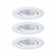 LED Einbauleuchte Nova mini schwenkbar 3x4W 2.700K Weiß matt 230V
