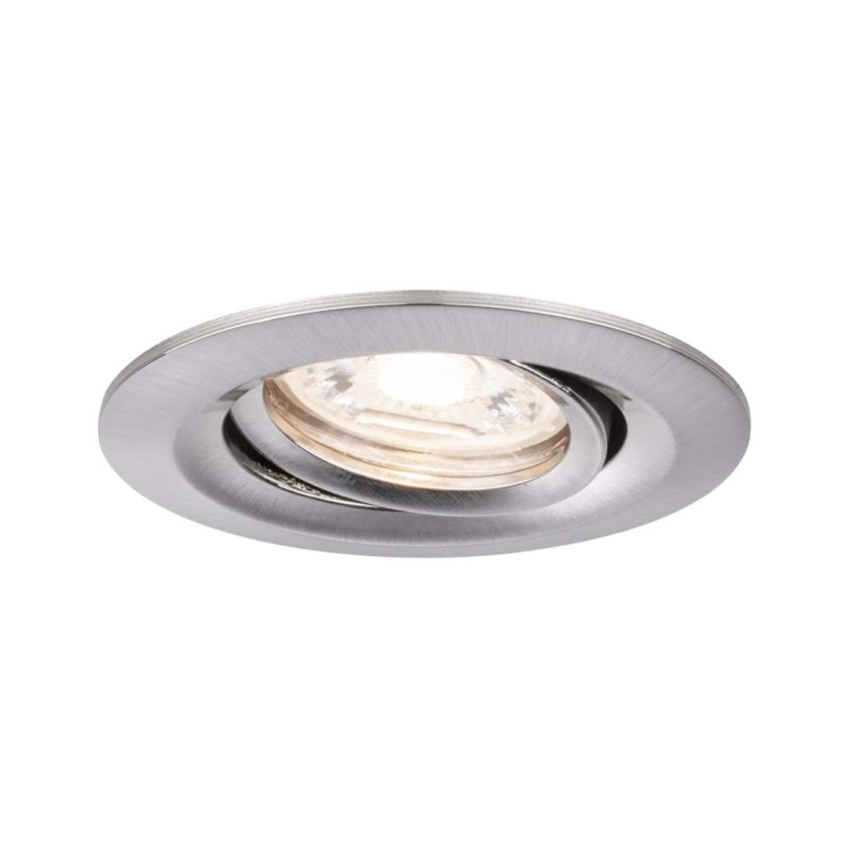 LED Einbauleuchte Nova mini schwenkbar 1x4W 2.700K Eisen gebürstet 230V