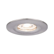 LED Einbauleuchte Nova mini starr IP44 1x4W 2.700K Eisen gebürstet 230V