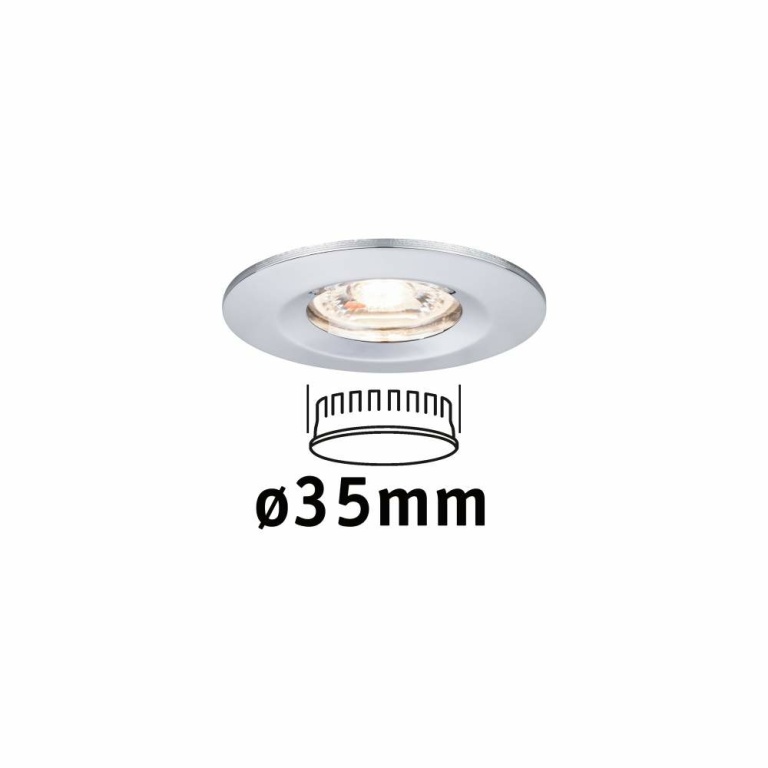 Mini Spot Led GU10 Encastrable blanc mat 3W 2700K IP44
