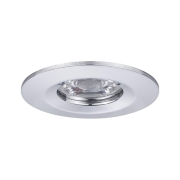 LED Einbauleuchte Nova mini Coin 1er-Set starr IP44 4W 2700K Chrom 230V
