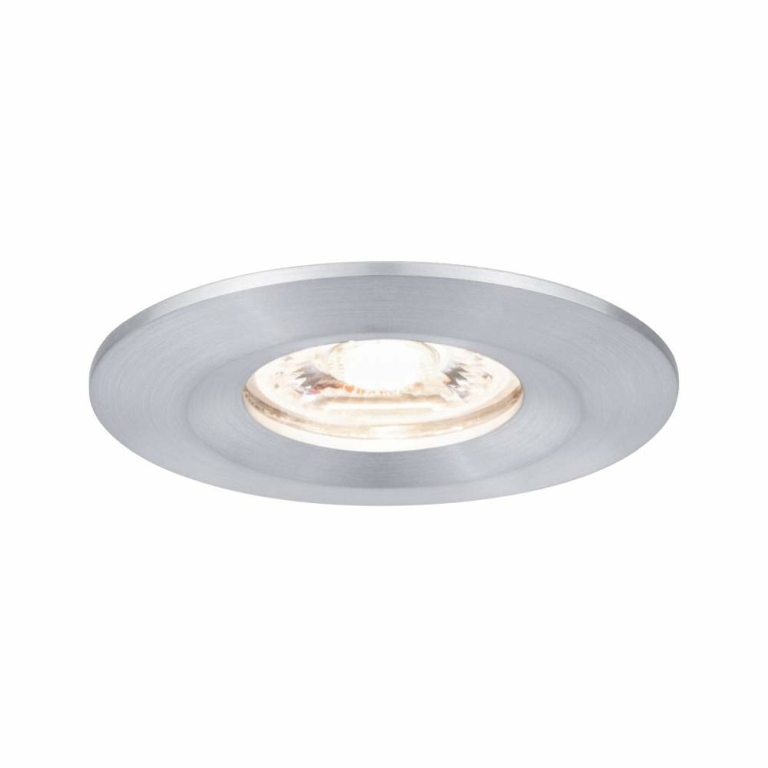 Paulmann LED Einbauleuchte Nova mini Coin 1er-Set starr IP44 4W 2700K Alu gedreht 230V