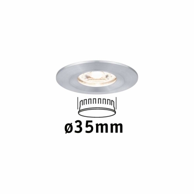 Paulmann LED Einbauleuchte Nova mini starr IP44 1x4W 2.700K Alu gedreht 230V