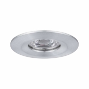LED Einbauleuchte Nova mini Coin 1er-Set starr IP44 4W 2700K Alu gedreht 230V
