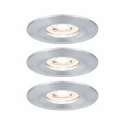 LED Einbauleuchte Nova mini starr IP44 3x4W 2.700K Alu gedreht 230V