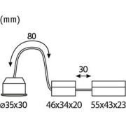 LED-Modul Nova mini Einzelcoin 4W 2700K 35mm 230V