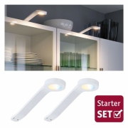 Möbelleuchten Clever Connect Starter Set Mike Weiß matt 12V 2x2W TunableWhite 2.700K
