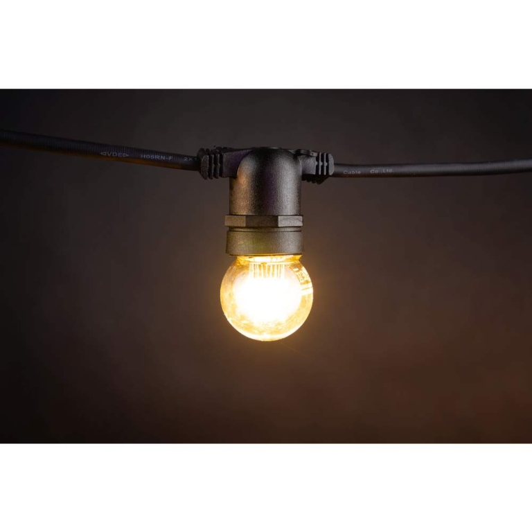 MK-Illumination LED Deco Golf Ball 2, E27, LEDww klare Kappe, 9 LED's, 220-240V, 0,85W